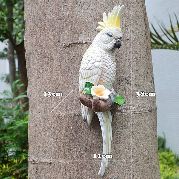 Resin Parrot Statue