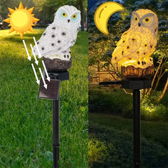 Solar Owl Ground Light