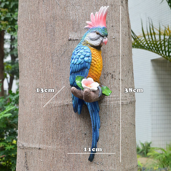 Resin Parrot Statue