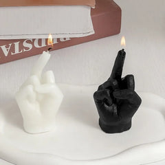 Middle Finger Shaped Gesture Scented Candles