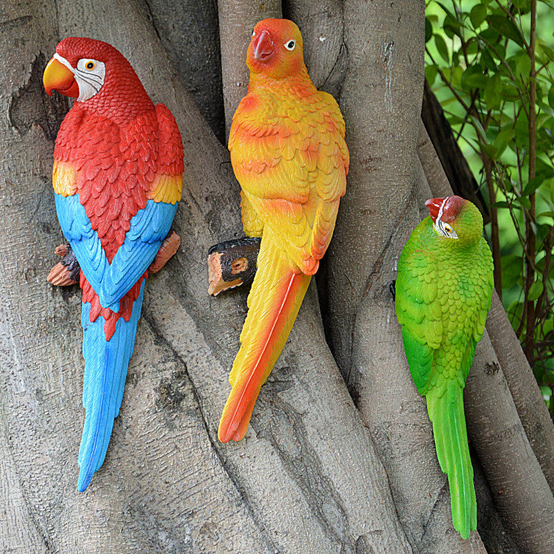 Resin Parrot Statue