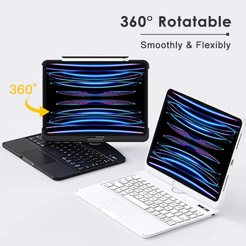 Upgraded 360° Rotating Bluetooth Magic Keyboard