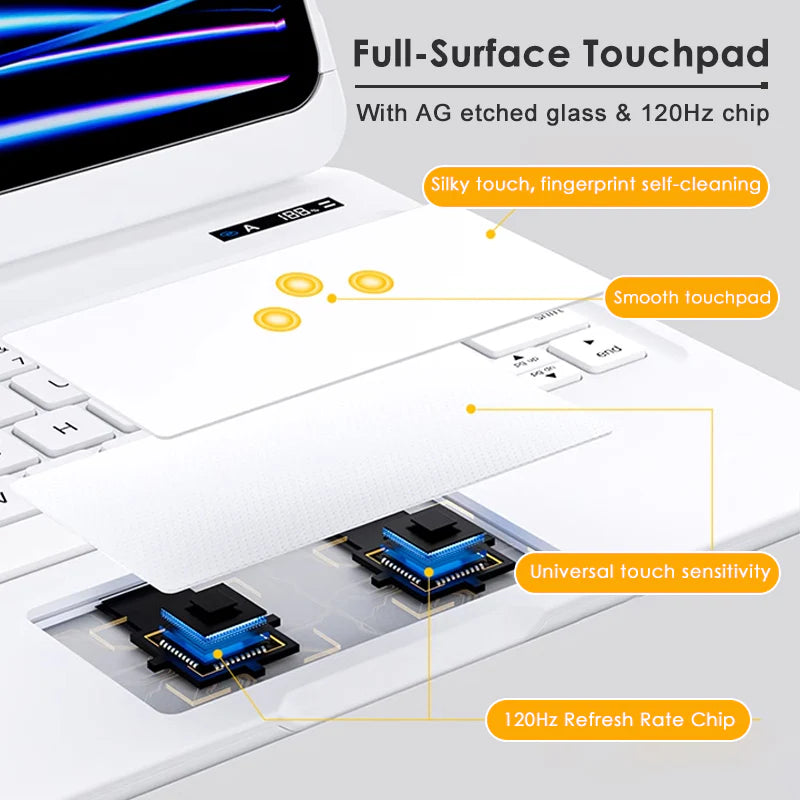 Upgraded 360° Rotating Bluetooth Magic Keyboard