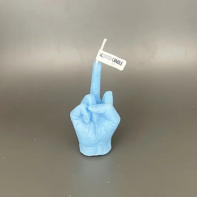 Middle Finger Shaped Gesture Scented Candles